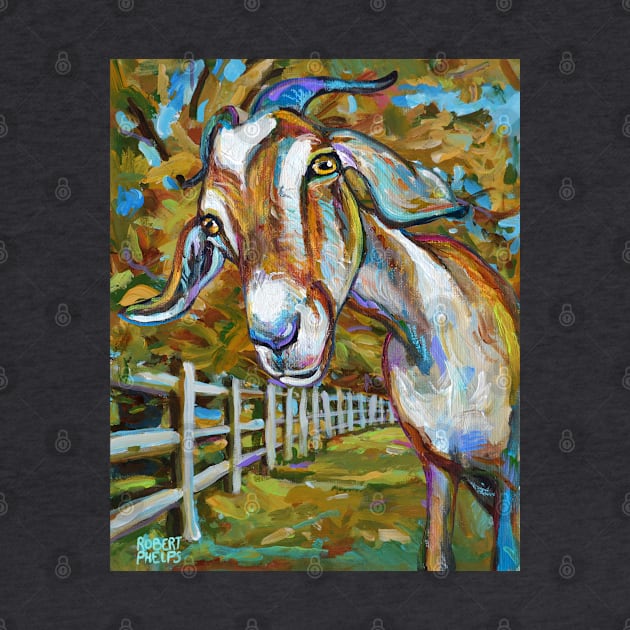 Wilbur the Handsome Goat by RobertPhelpsArt